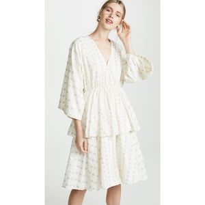Rhode Resort Heart Belle Dress Ivory Size S NWT